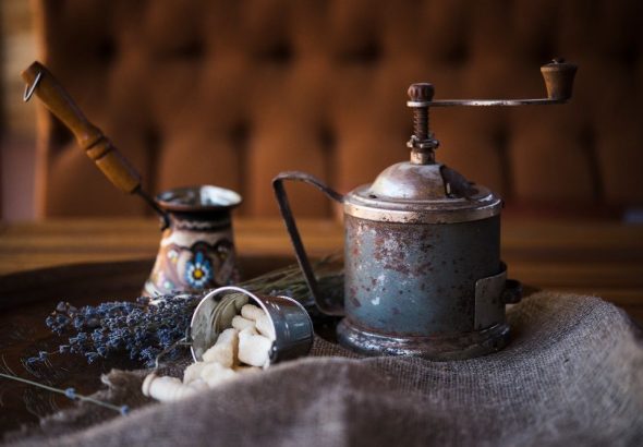 front-view-vintage-turkish-coffee-kettle